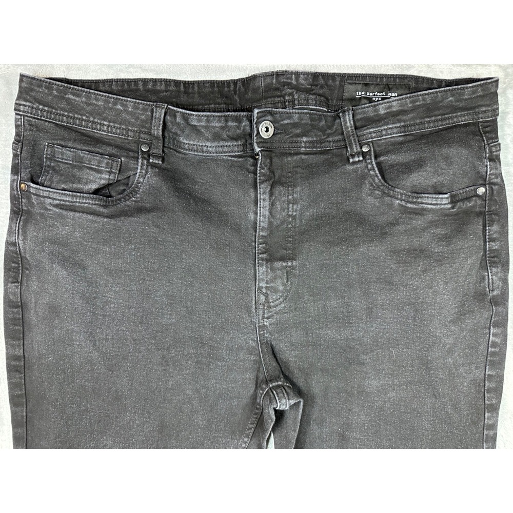 The Perfect Jean NYC Slim Fit Mens Black Denim Jeans 42x34 JUXTIBBDT34 - Picture 5 of 9